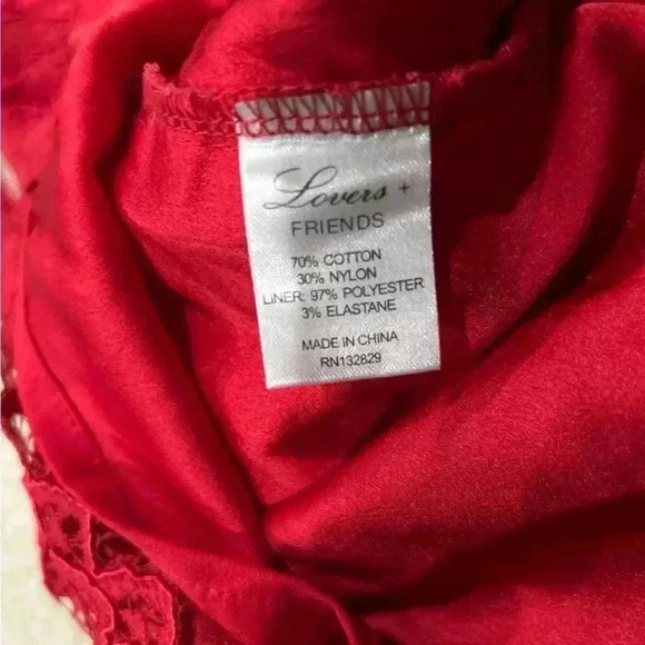 Lovers+ Friends Red Caspian Shift Mini Dress in size small - Picture 7 of 7